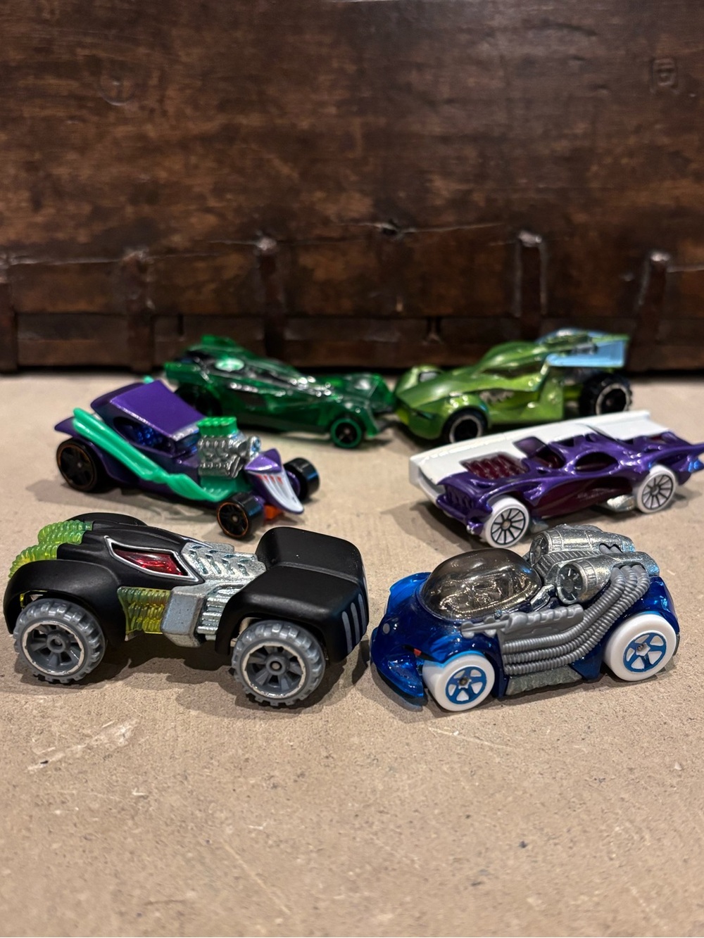 Hot Wheels DC Universe Die-Cast Metal Car Series. 2011-2013. Lot of 6